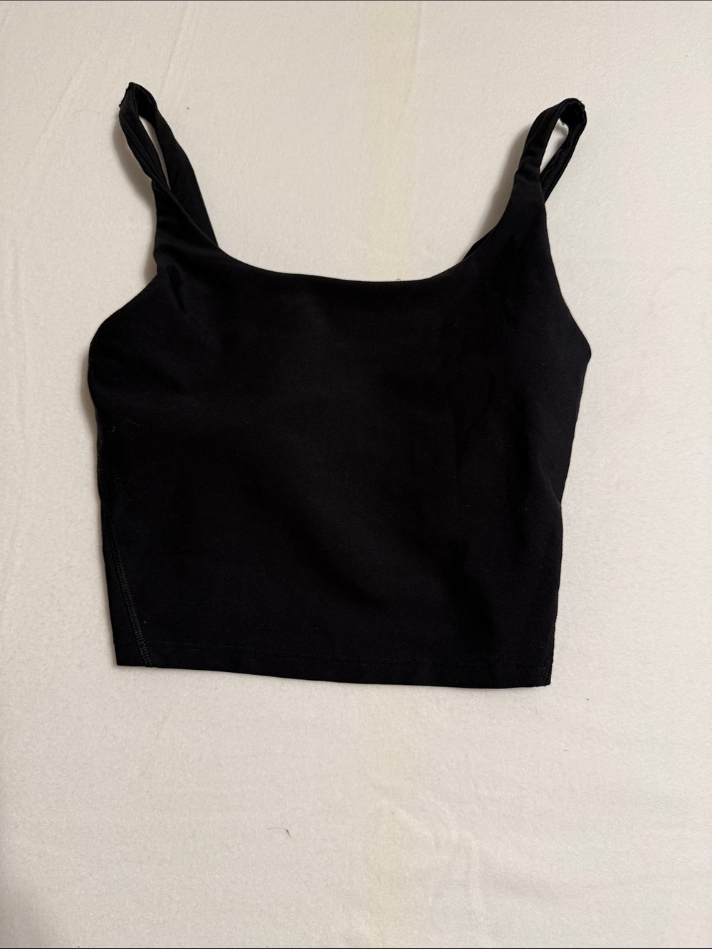 Old Navy Black Square-Neck Crop Cami Top